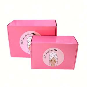 Luxury <b>Matt</b> Finish Pink Cosmetic Paper Folders Embossed Gold Foil Logo Customizable Size for Skincare Apparel Packaging - Product Image 3