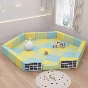 Début de la maternelle éducation aire de jeux intérieure épaissie <span class=keywords><strong>Bobo</strong></span> piscine Anti-Collision clôture doux Pack bébé Protection enfants - Product Image 2