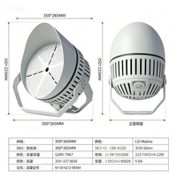 Projecteur LED modulaire en aluminium haute puissance à prix d'usine, étanche IP65, SMD AC, applications pour stades sportifs, télécommande, CRI