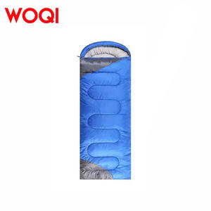 Sac de couchage enveloppant Woqi bleu pour adulte, camping en plein air, respirant, polyester, 1,3 kg - Product Image 1