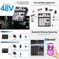 Mixeur audio 4 canaux multifonctionnel pour vente en gros