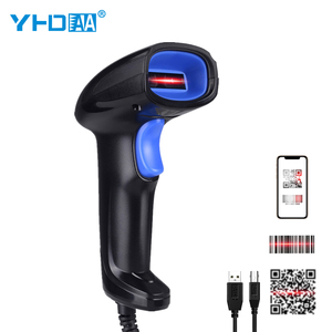 Escáner de Código de Barras de Mano YHD-1100D en Stock, <span class=keywords><strong>Lector</strong></span> de Códigos <span class=keywords><strong>QR</strong></span> CMOS 1D y 2D con Cable USB para TPV - Product Image 1