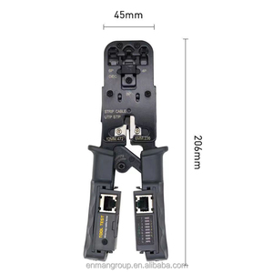 Herramienta <span class=keywords><strong>de</strong></span> crimpado RJ45 para telecomunicaciones con probador <span class=keywords><strong>de</strong></span> <span class=keywords><strong>cable</strong></span> <span class=keywords><strong>de</strong></span> <span class=keywords><strong>red</strong></span>, funciones eficientes <span class=keywords><strong>de</strong></span> crimpado, corte y pelado <span class=keywords><strong>de</strong></span> cables - Product Image 5