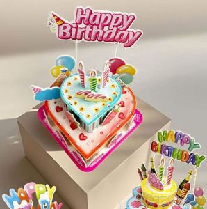 Cadeau idéal pour les garçons et les filles, jouet éducatif STEM, puzzle 3D en forme de gâteau d'anniversaire pour enfants - Product Image 2