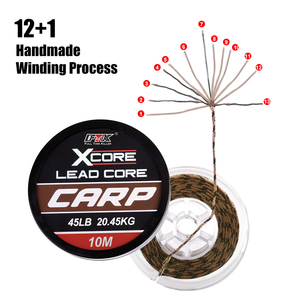Wildtrek 10M <span class=keywords><strong>35</strong></span>/45/55LB Lignes <span class=keywords><strong>de</strong></span> pêche tressées à âme en plomb 12 brins pour la pêche en rivière, lac et océan - Product Image 2