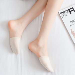 Wholesale Woman Socks Breathable Foot Toe Half Solid Color Summer Thin <b>No</b> <b>Show</b> Female Sox - Product Image 3