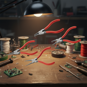 Juego de alicates 127 C Se4m, 4 piezas, cortadores de alambre de precisión y punta curva para fabricación de joyas y reparación de electrónica - Product Image 3