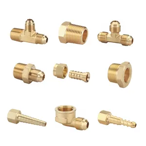 Lanlang OEM1/2" Pex * 1/2" Npt Female Tube Fitting Lead Free Brass Barb Crimp Tube Direct Coupling Brass Adapter Fitting