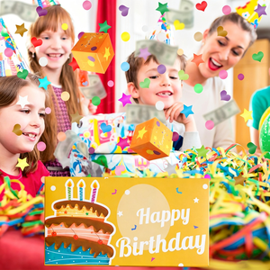 Boîte <span class=keywords><strong>cadeau</strong></span> surprise 3D avec <span class=keywords><strong>confettis</strong></span> rebondissants, porte-argent pop-up, carte créative DIY pour les fournitures de fête d'anniversaire - Product Image 6