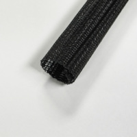 Protector de Cables Autoadhesivo de PET Negro de 6.6 pies y 1 pulgada LS-S6, Cubierta para Cables, Libre de Halógenos, Retardante de Llama VW-1, Cumple con RoHS