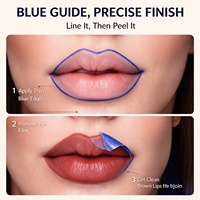 Crayon à lèvres semi-permanent Miss Lara Peel Off, 8 couleurs, résistant à l'eau et au transfert, pour vente en gros personnalisée