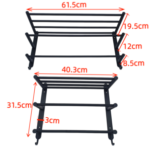 Étagère d'angle murale en acier inoxydable pour salle de bain, 3 niveaux, design moderne, imperméable, noir argent, support de salle de bain pour - Product Image 3