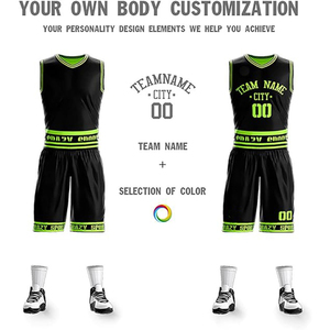 Nouveau design personnalisé, vente en gros, ensemble d'uniformes de basket-ball pour hommes, maillot et short à séchage rapide par sublimation, uniformes de basket-ball Oem - Product Image 2