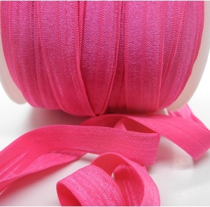 Không Sao chocking màu hồng 5/8 inch ribbon đàn hồi Foldover elastics căng kẻ thù cho tóc quan hệ headbands ràng buộc may TRIM - Product Image 1