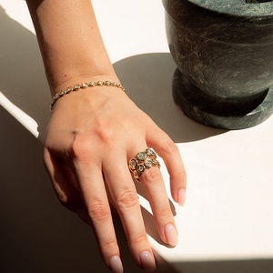 Anillo Apilable de Eternidad con <span class=keywords><strong>Mini</strong></span> Bisel, Chapado en Oro de 14/18K o Vermeil, Plata de Ley 925, Joyería de Moda Tendencia 2025 para Mujer - Product Image 3