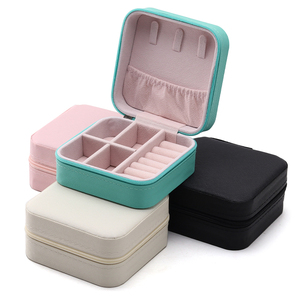 Wholesale custom logo new jewelry packaging box stud earrings jewelry storage box necklace ring set leather jewelry box