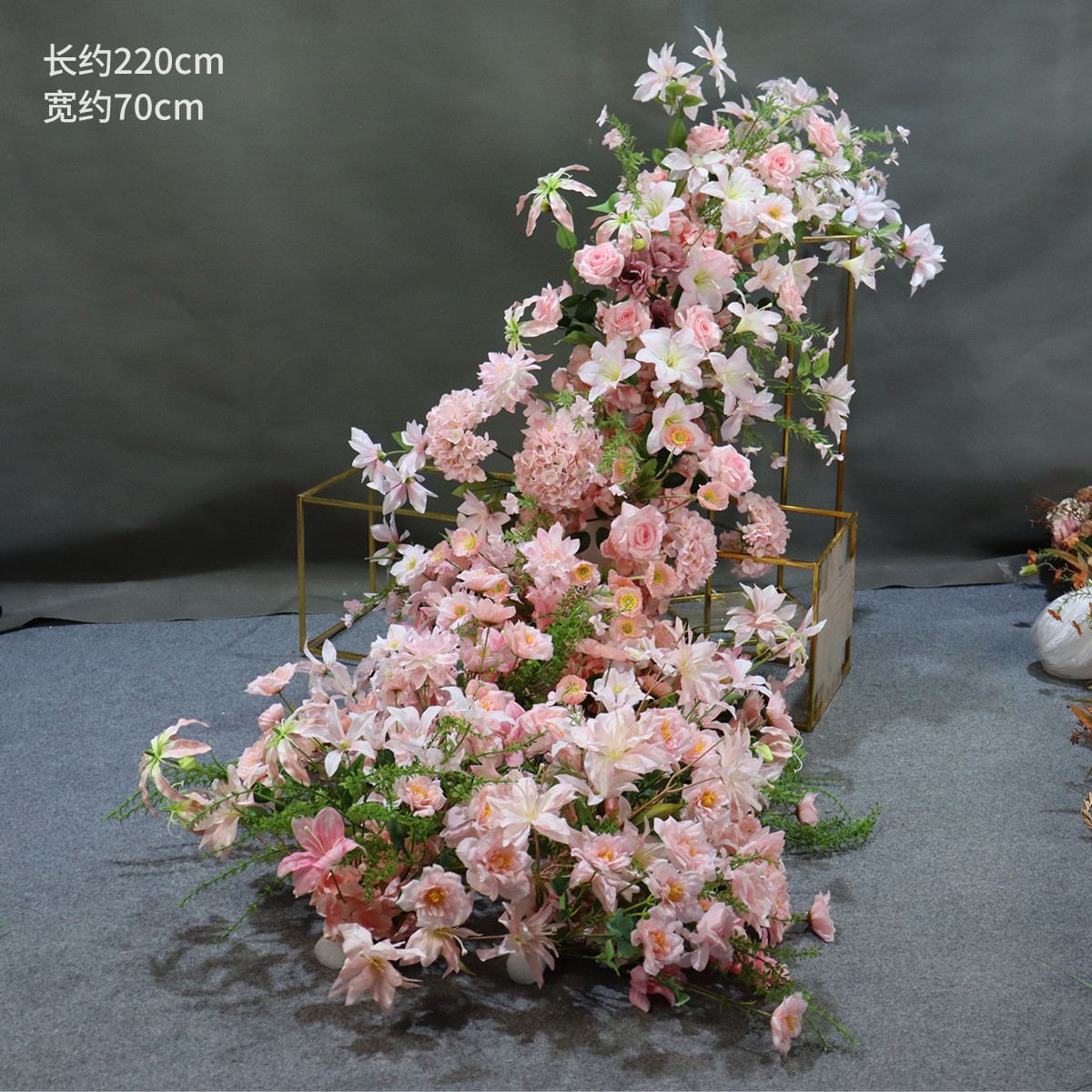 Pink Hydrangea and Lily Waterfall Flower with Suction Cup