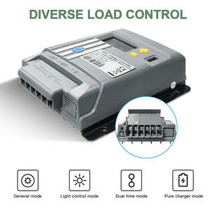 Contrôleur de charge solaire MPPT 10A/20A/30A/40A 12V/24V AUTO avec WIFI ou Bluetooth, contrôleur MPPT avec écran LED - Product Image 4