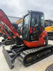Excavatrice sur pneus Kubota 55 d'occasion - Modèle 2024 d'origine coréenne, bon état mécanique, livraison rapide et paiement flexible - Product Image 3