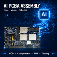 Service d'assemblage de circuits imprimés IA personnalisé avec PCB multicouche, BGA, SMT et tests fonctionnels pour matériel IA