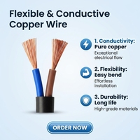 Cable de Cobre Libre de Oxígeno RVV 60227 IEC 53, Cable de Alimentación Eléctrica Multifilar Redondo Flexible con Revestimiento de PVC