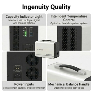 Station d'alimentation portable de secours OEM 300W 1kWh 1005Wh, générateur d'énergie extérieur - Product Image 3