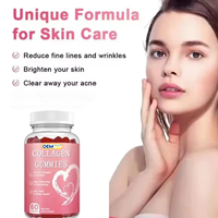 Gummies au collagène et au glutathion Herborigen OEM avec biotine, enrichies en suppléments essentiels de beauté pour la peau, les cheveux et le soutien articulaire