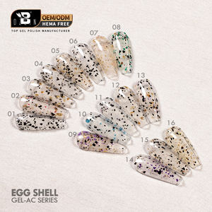 جل للأظافر من Bozlin, جل للأظافر بتصميم شفاف على شكل بيضة مضاد للأشعة فوق البنفسجية ، كل الأغراض مع جل ملون بملصق خاص ، جل صحي صحي للأظافر - Product Image 2