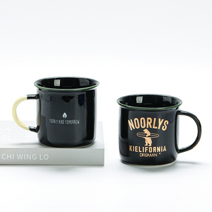 Phong cách Mỹ gốm cốc cà phê 200ml men Ins với Handgrip mô hình cho các bên đóng hộp bao bì - Product Image 1