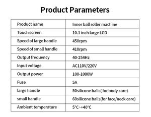 Kilo kaybı lenfatik drenaj için 10-Speed ayarlanabilir Endosphere makinesi vücut yüz bakımı için yüz germe selülit azaltma - Product Image 6