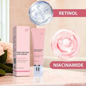 Crema Contorno de Ojos con 5% de Niacinamida y Péptidos Rosados, 30 ml, Marca Privada OEM, Reduce Ojeras y Arrugas, Vegano - Product Image 5