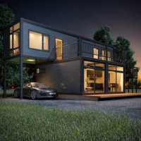 Construction rapide Maison préfabriquée de luxe de 40 pieds Maison conteneur détachable à vendre Maison préfabriquée modulaire de luxe aux États-Unis