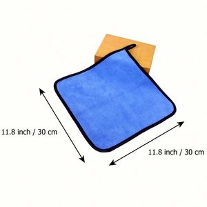 Serviettes de lavage de voiture en microfibre épaissie, en velours corail, à séchage rapide, brodées sur mesure, écologiques - Product Image 3
