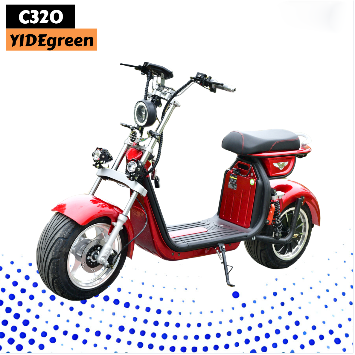 龍 ページ　SCO-125/CN Gran Scooter Pneuel - Electric Citycoco with 800W Power