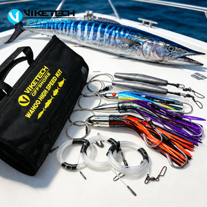 Professional Ready-rigged High Speed Wahoo <strong>Trolling</strong> Lures Kit FWire Leader Weights Saltwater Set For <strong>Tuna</strong> Marlin Big Game - Product Image 2