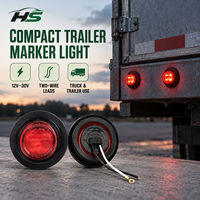 Feu arrière LED HSSH rouge ambre pour camion, remorque, semi-remorque, camion de fret, véhicule utilitaire