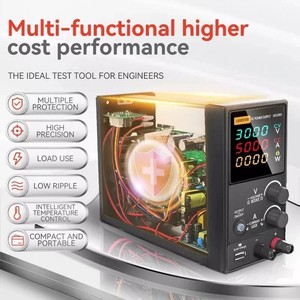 Régulateur de tension réglable, alimentation de laboratoire 30V/60V 5A/10A à commutation avec courant préréglé - Product Image 1