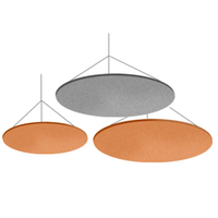 Panneau de plafond acoustique suspendu décoratif personnalisé Carreaux de plafond acoustique en PET Conception de chicanes de nuages Plafond acoustique