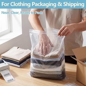 100 Pcs 14 X 20 Inch Heavy Duty <b>Zip</b> <b>Lock</b> <b>Bags</b> For Clothing Storage - Product Image 5