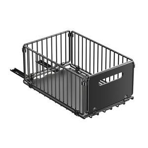 Foldable Kitchen Pull-Out <b>Storage</b> Rack Rectangular Multi-Purpose Cabinet Organizer Deep <b>Basket</b> Tiered Spice Rack - Product Image 5