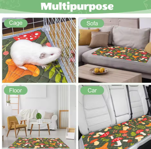 Nueva Alfombra de Alimentación Plegable Rectangular con Diseño de Dibujos Animados para Invierno, para Gatos, Perros, Roedores, Conejos y Animales Pequeños, de Secado Rápido y Fresca - Product Image 6