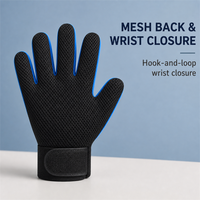 Gant de toilettage multi-usage en plastique souple pour chats et chiens, brosse anti-poils à cinq doigts, éliminateur de poils, gant de massage Gauche/Droite