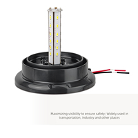 Universelle 10-110V Fahrzeug-Warnleuchte, gelb, 30 LEDs, schraubmontierte blinkende Warnleuchte, Stroboskoplicht.