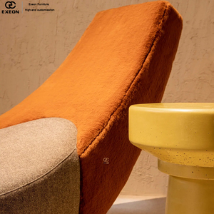 26 Últimos Diseños de Muebles - Sillón de Salón Moderno y Lujoso de Tela para Interiores de Villas y Hogares - Sillón Creativo Estilo Banana - Product Image 3