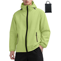 Veste softshell unisexe personnalisée, style streetwear, imperméable, respirante, séchage rapide, coupe-vent en PU, fermeture éclair