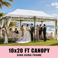 Tente de mariage extérieure imperméable, auvent pliable pour événements, tente de réception robuste de qualité commerciale pour événements avec logo personnalisé