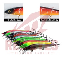Leurre de pêche REDEYES Submerged Minoriuya Minnow 12cm-13.5g pour brochet et saumon, appât artificiel dur en ABS pour la pêche en eau salée