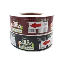 Nouvelle arrivée 3.5G affichage ensemble de sacs en plastique BOPP/PE/PET sac en mylar comestible avec autocollant d'étanchéité pour bonbons herbe pour emballage Grabba