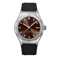 Montre de luxe pour homme avec tourbillon squelette, bracelet en acier inoxydable, boîtier en or rose, mouvement mécanique, aiguilles, qualité supérieure, style business