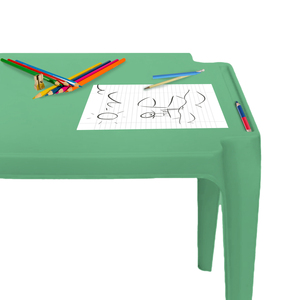 Tavolo per Bambini in Plastica Verde Progarden 55x50x44h cm Impilabile Tavolo per Neonati Tavoli per Bambini - Product Image 4